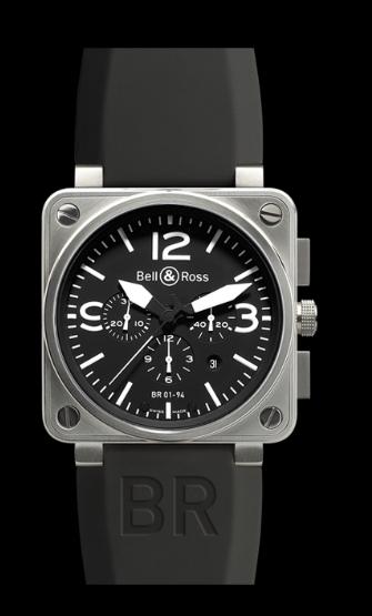 Bell & Ross BR01-94 Chronograph 46mm BR01-94 Steel Black Watch